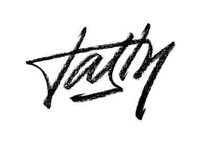 Tasty branding calligraphy lettering logo logotypes print type typography
