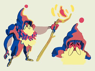 Chili mage character concept design games gaming illustration mag magic minimal