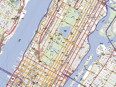 Manhattan Vector Map illustrator manhattan map new york ny vector
