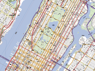 Manhattan Vector Map