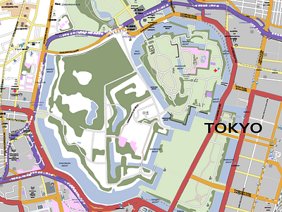 Tokyo Vector Map custom edit illustrator map tokyo vector