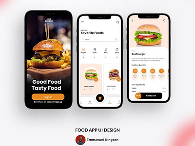 Food app Ui design branding graphic design ui