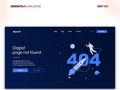 404 page UI animation branding design graphic design illustration logo typography ui ux vector