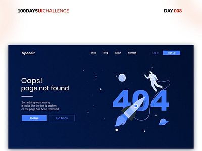 404 page UI