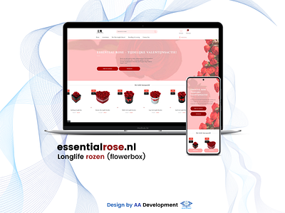 E-Commerce Webdesign (Shopify) branding branding design design ecommerce flowers graphic design roses shopify startup ui valentijn valentijntips valentine webdesign webshop websiteontwikkeling wordpress