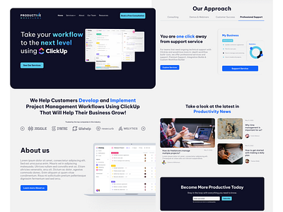 Productive Workflows - Website design by Baiche Ramy on Dribbble