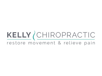 Kelly Chiropractic Clinic Logo advertising branding chiropractic chiropractor clinic leaflet logo medical printed collateral stationery website