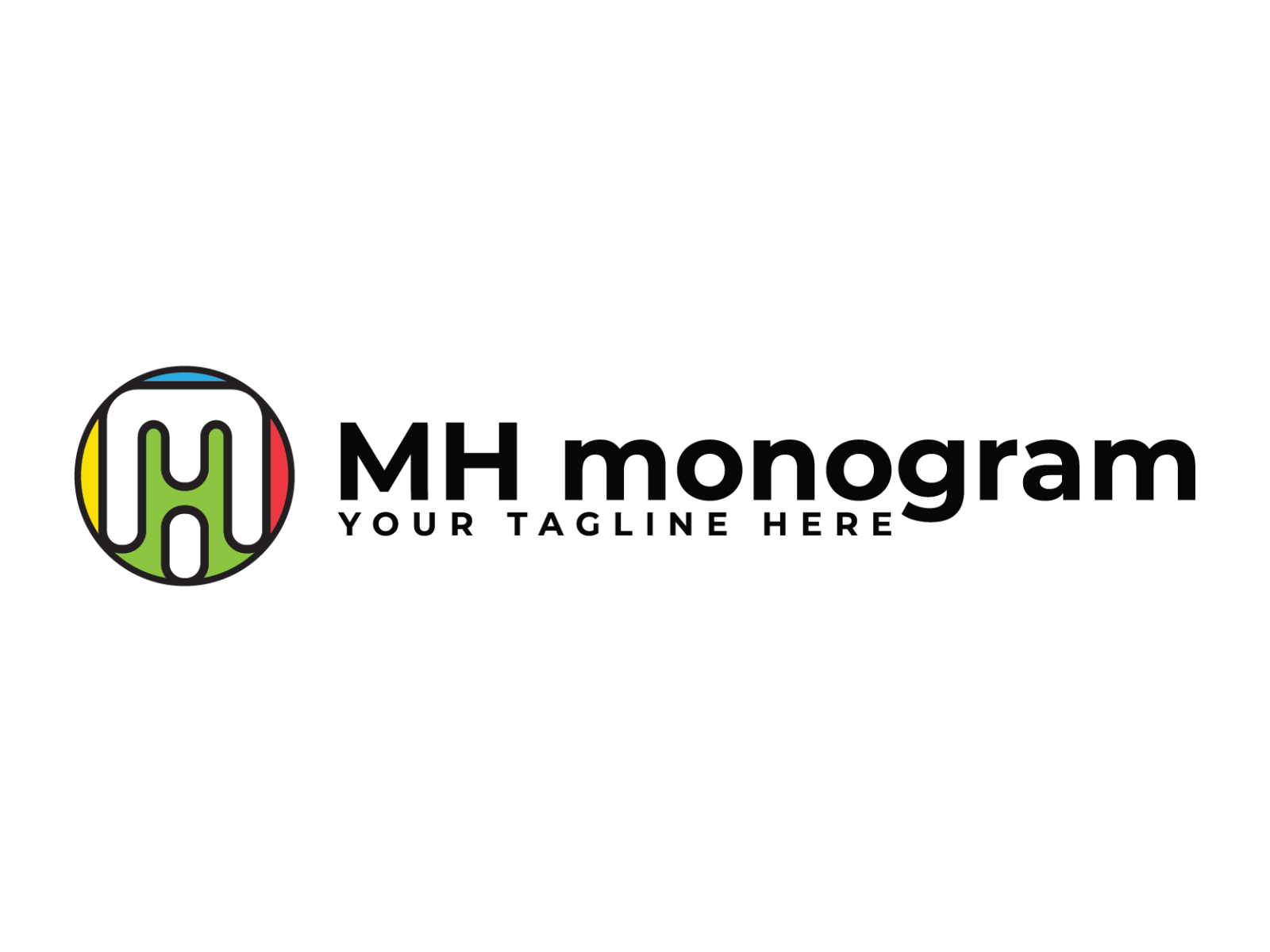 MH Monogram Logo By Rozina Khatun On Dribbble