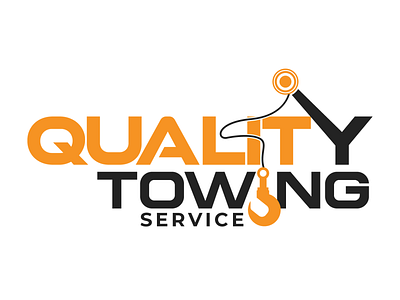 Quality Towing service logo abstract logo branding clean logo design graphic design logo simple logo vector