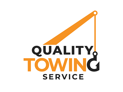 Quality Towing Service Logo abstract logo branding clean logo design graphic design logo simple logo vector