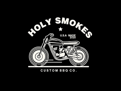 Holy Smokes Logo abstract logo branding clean logo design illustration logo simple logo vector
