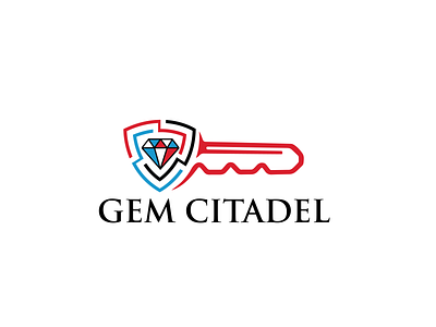GEM CITADEL LOGO abstract logo branding clean logo design illustration logo simple logo vector