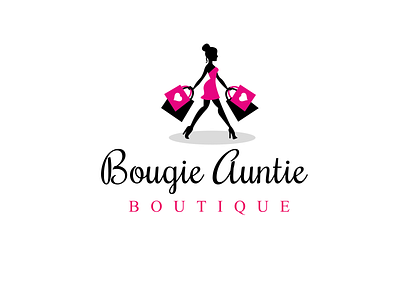 BOUGIE AUNTIE LOGO abstract logo branding clean logo design logo simple logo vector