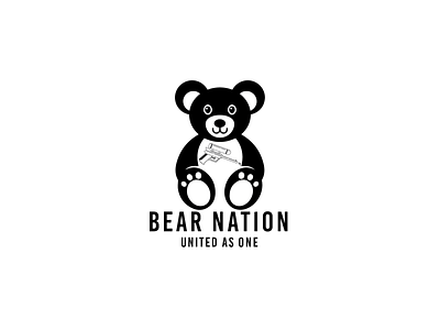 bear nation logo abstract logo branding clean logo design logo simple logo vector