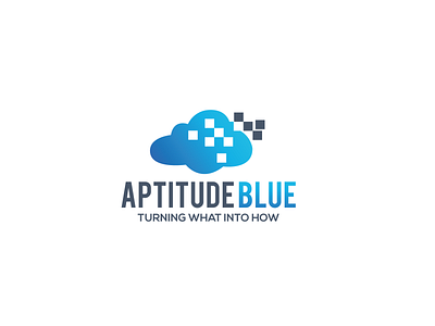 aptitude blue logo abstract logo branding clean logo design logo simple logo vector