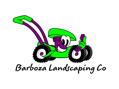 barboza landscaping co logo abstract logo branding clean logo design illustration logo simple logo vector