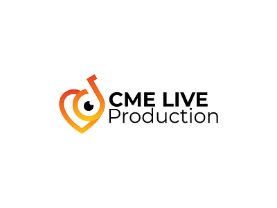 CME LIVE Production Logo abstract logo branding clean logo design illustration logo simple logo vector