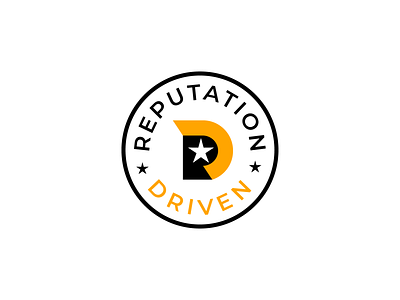 reputation driven logo abstract logo branding clean logo design illustration logo simple logo vector