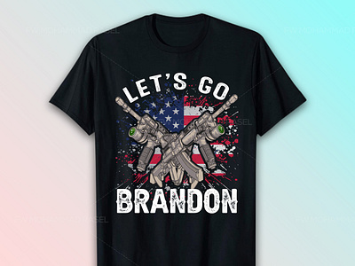 Premium Vector  Professional let's go brandon typography t-shirt design  modern minimalist layout