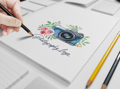 Photography Logo Design artist brandidentity branding creative design feminine logo graphic design logo logo design logomaker minimalist logo typography typography logo watercolor logo