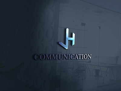 Mock Up J & H Communication 3d branding graphic design logo mock up
