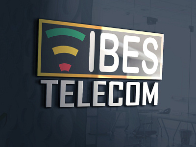 Mock Up Vibes Telecom 3d branding graphic design logo mockup