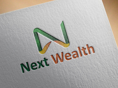 Mockup Next Wealth 3d branding graphic design logo mockup