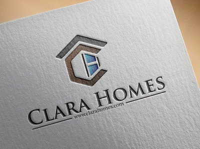 Mockup Clara Homes 3d branding graphic design logo mockup