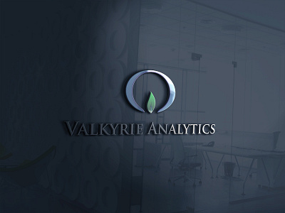 Mockup Valkyrie Analytics 3d branding graphic design logo mockup