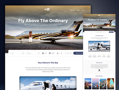 AirX Branding & Website art direction branding design landing page logo ui web design