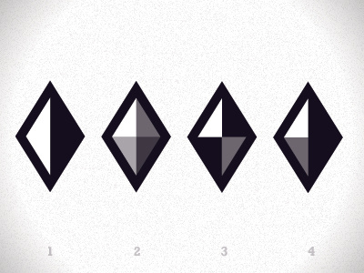 Rdcicondribbble diamond logo simple