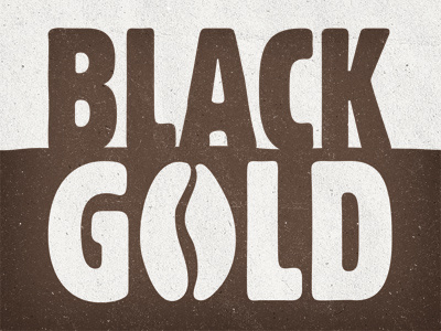 BlackGold 40x30 brown coffee screen print