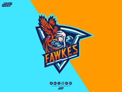 FAWKES LOGO branding design graphic design illustration logo vector