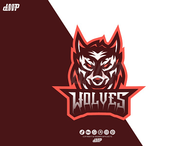 WOLVES branding design graphic design illustration logo vector