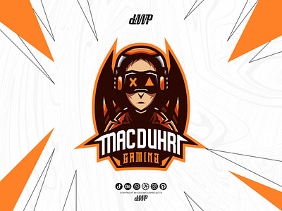 MASCOT LOGO GAMING branding design graphic design illustration logo typography