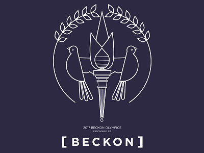T-shirt design for BECKON, Inc. offsite beckon graphic design logo olympics t shirt design