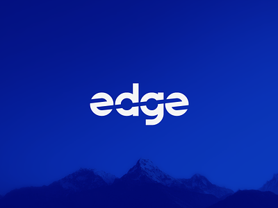 edge blue branding clean cut design edge flat graphic design illustration illustrator logo logotype manufacturing minimal simple type typography vector wordmark