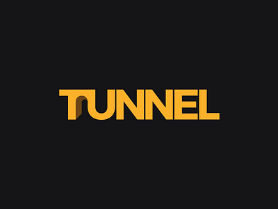 Tunnel Wordmark artangent letters logotype negativespace tunnel wordmark