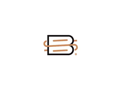 broadsail mark artangent b leather letter logo mark monogram