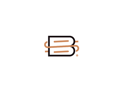 broadsail mark artangent b leather letter logo mark monogram