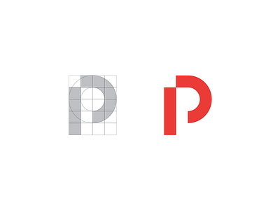 Presencia Grid artangent digital logo mark marketing monogram p presence