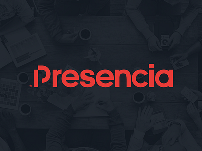 Presencia artangent digital logo logotype mark marketing monogram p presence wordmark