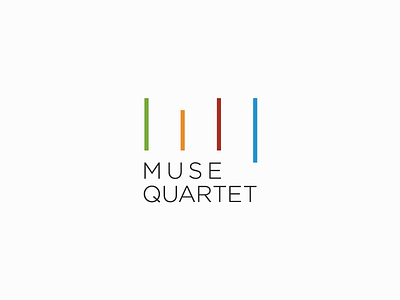 Muse Quartet artangent cello logo mark monogram muse quartet string urban violin