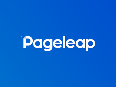 Pageleap agency artangent blue digital leap logotype marketing p page wordmark
