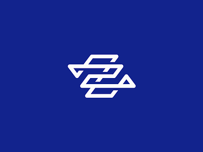 Z artangent blue icon logo mark monogram z