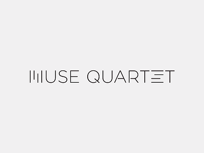 Muse Quartet artangent cello logo mark monogram muse quartet string urban violin