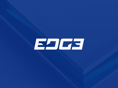 Edge artangent blue cut cutting decal edge logo logotype manufacturing monogram wordmark
