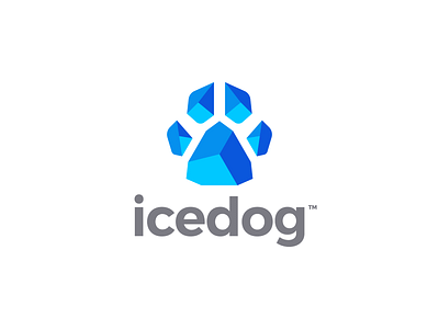 icedog branding clean design dog flat geometric graphic design ice icon illustration illustrator lettering logo logotype minimal mobile simple type typography vector