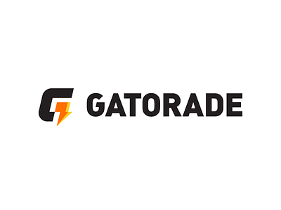 Gatorade bolt brand branding clean design energy flat gatorade geometric icon icons illustration illustrator logo logotype minimal rebrand simple thunder vector