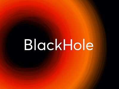 Black Hole astronomy black hole branding clean cosmos dark design flat galaxy illustration illustrator logo logotype minimal simple space star universe vector wormhole